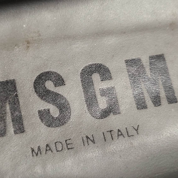 MSGM BLUE PATENT FLORAL LOAFERS Made in Italy SZ 38 - Picture 11 of 16